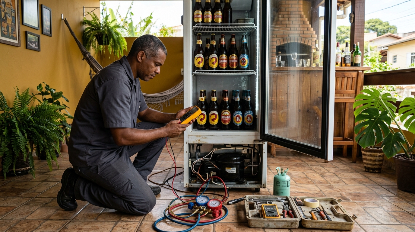 Conserto de placa eletrônica de cervejeira em Sorocaba‑SP